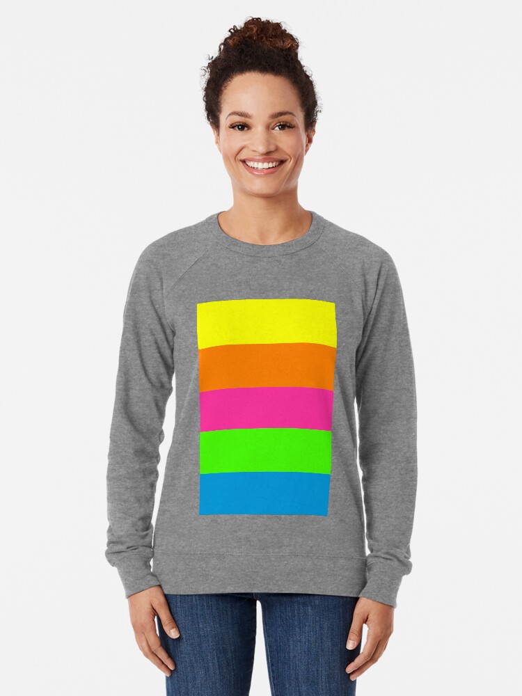 Rainbow striped sweatshirt top