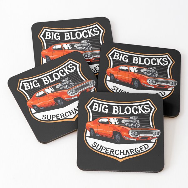 Item preview, BIG BLOCKS, SUPERCHARGED designed and sold by HumanwreckageRB.