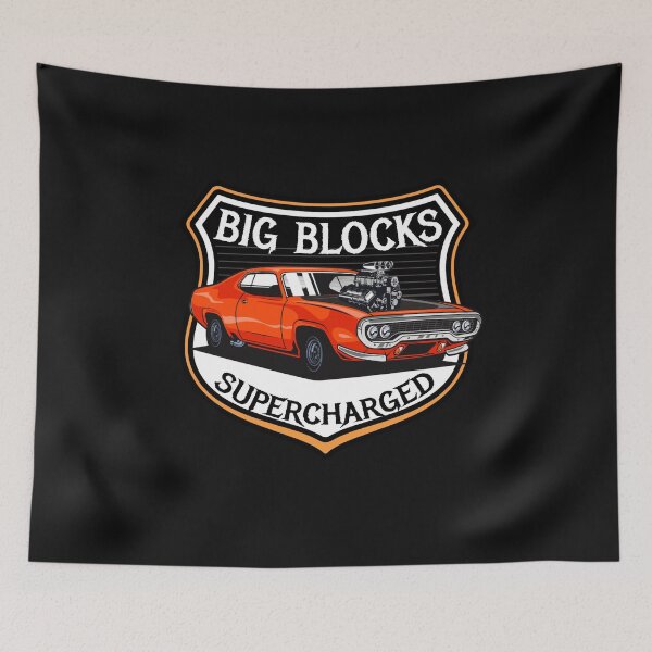 Item preview, BIG BLOCKS, SUPERCHARGED designed and sold by HumanwreckageRB.