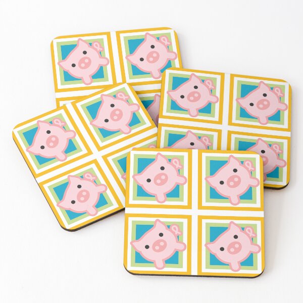 Item preview, SQUARE PIGS designed and sold by poprockstarfish.
