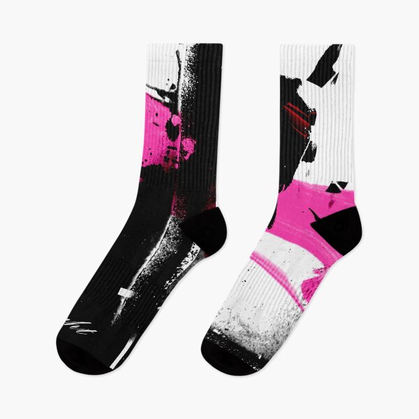 Artikelvorschau, Abstrakter digitaler Entwurf des schwarzen weißen und rosa Schmutzes entworfen und verkauft von ZebEddy.