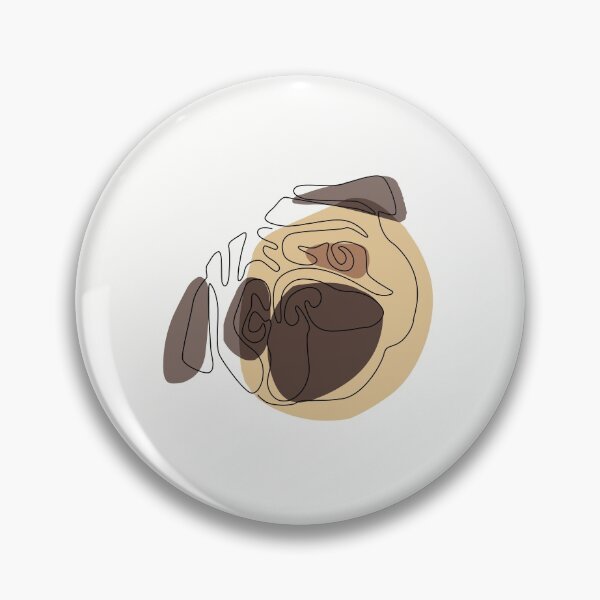 Item preview, Modern One line Abstract Pug designed and sold by Huebucket.