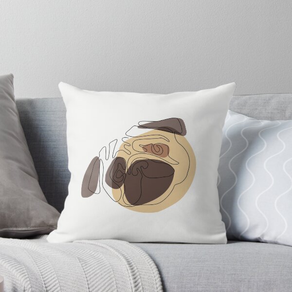 Item preview, Modern One line Abstract Pug designed and sold by Huebucket.