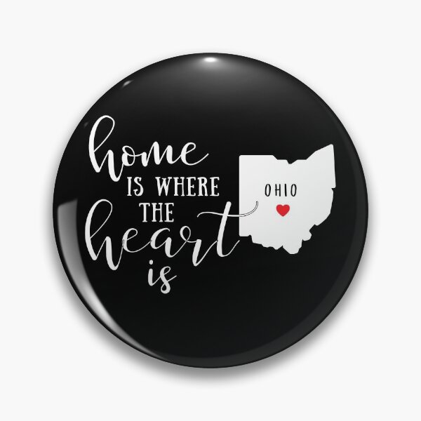 Item preview, Ohio, Home Is Where the Heart Is, Home State designed and sold by ladylaughprints.