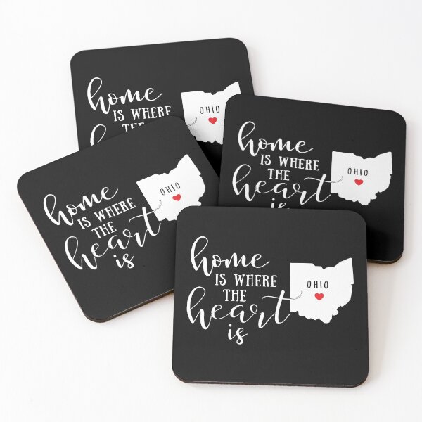 Item preview, Ohio, Home Is Where the Heart Is, Home State designed and sold by ladylaughprints.