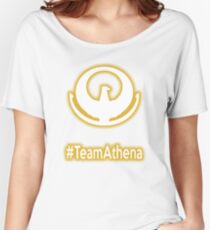 Camiseta ancha para mujer #TeamAthena (Saint Seiya)