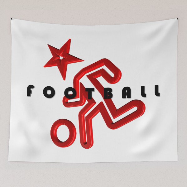 Item preview, Football ~ Red & Black designed and sold by Boakes-Digital.