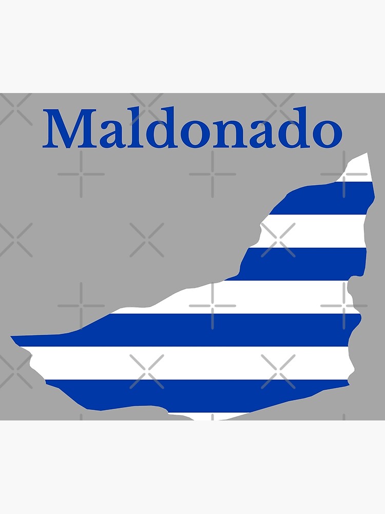 Maldonado Department Map Design Uruguay Poster By Marosharaf Redbubble
