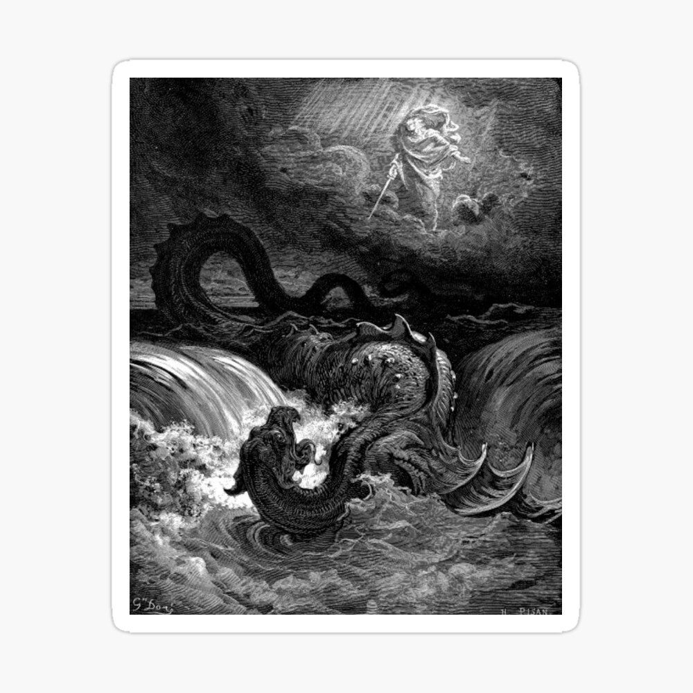 The defeat of leviathan - Gustave Dore  iPhone Case