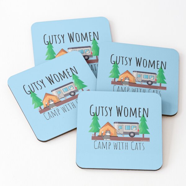 Item preview, Gutsy Women Camp with Cats designed and sold by GutsyCreations.
