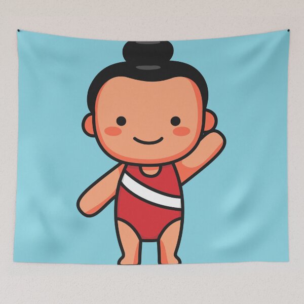 Item preview, Cute Female Gymnast Cartoon designed and sold by SLAG-Creative.