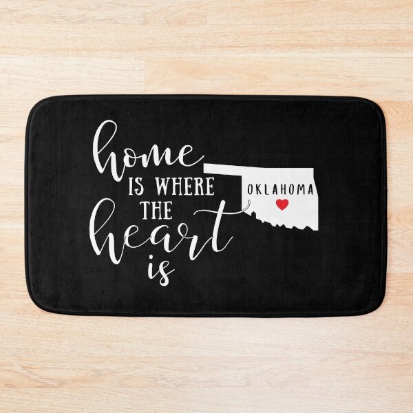 Item preview, Oklahoma, Home Is Where the Heart Is, Home State designed and sold by ladylaughprints.