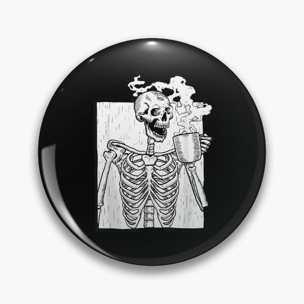 Item preview, Halloween Coffee Drinking Skeleton Skull designed and sold by jimisondale.