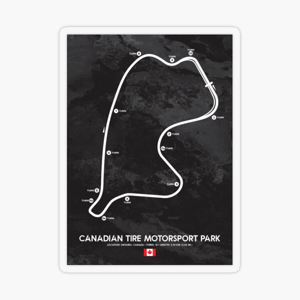 Canadian Tire Motorsport Park Layout Tracing The Colorful, Surprising