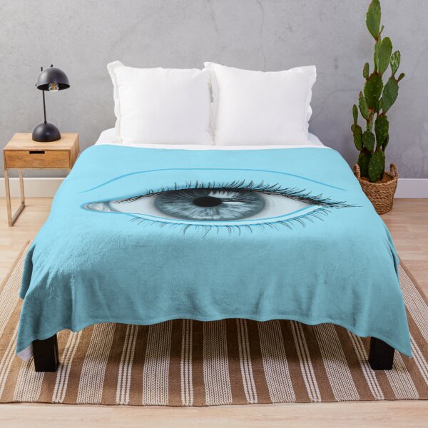 Item preview, Realistic Eyeball, Unfinished Eyelid Drawing + Eyelashes (Blue Aqua) designed and sold by AEJdesign.