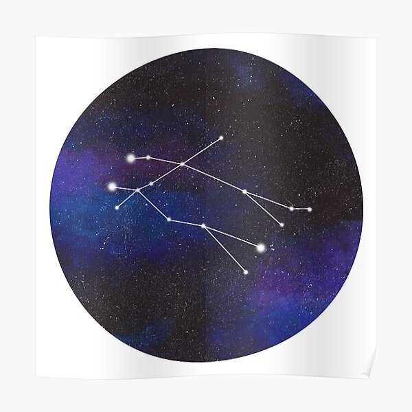 Gemini - galaxy star constellation Poster