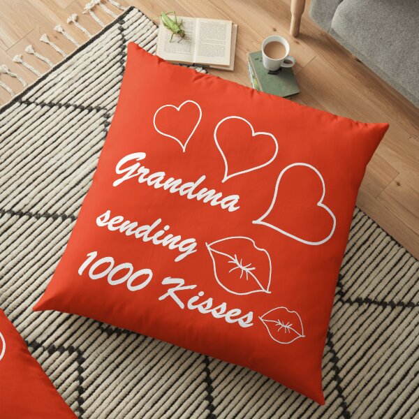 Granny Kisses Floor Pillow