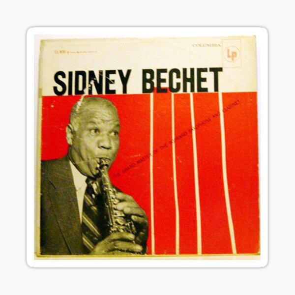 Item preview, Sidney Bechet 1950's album cover, New Orleans Jazz designed and sold by Vintaged.