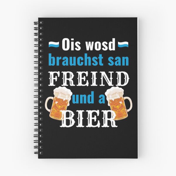 Item preview, Freind and beer Bavaria Bavarian dialect saying designed and sold by Wohnmobil-Liebe.