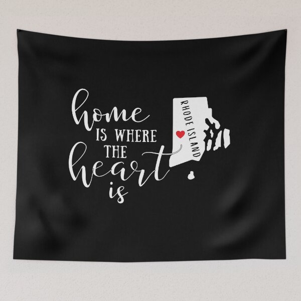 Item preview, Rhode Island, Home Is Where the Heart Is, Home State designed and sold by ladylaughprints.