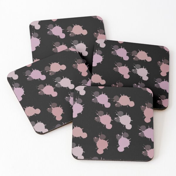 Artikelvorschau, Pastell Pinks Splatter Paint - Schwarz Ver. entworfen und verkauft von atomsandler.