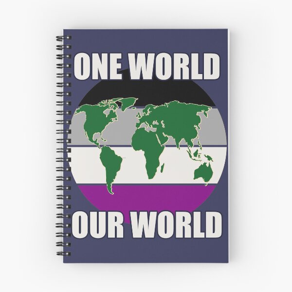Item preview, One World, Our World -Asexual Flag Colors designed and sold by HappySchnapper.