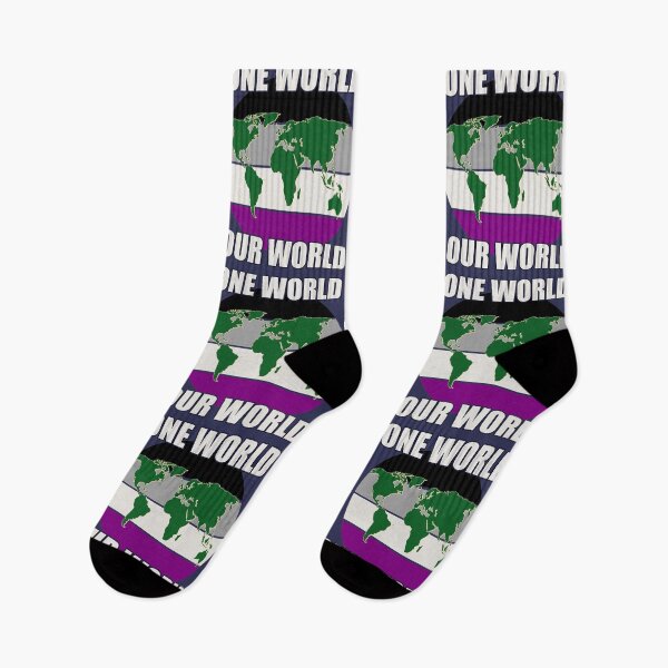 Item preview, One World, Our World -Asexual Flag Colors designed and sold by HappySchnapper.