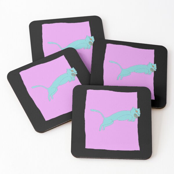 Item preview, Jumping Tiger - Aqua, Pink designed and sold by Chubuter.