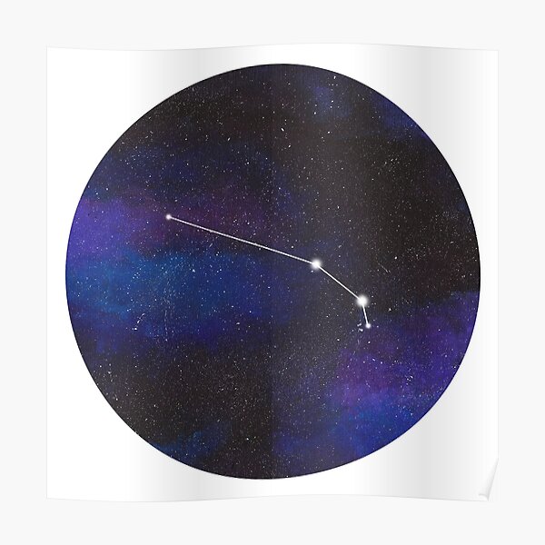 Aries - galaxy star constellation Poster