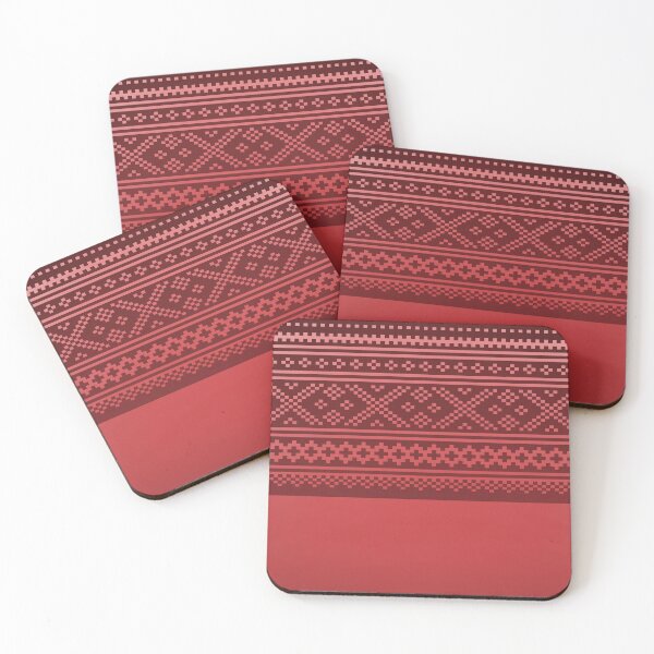 Item preview, norwegian knitting pattern from setesdal in red designed and sold by weilertsen.