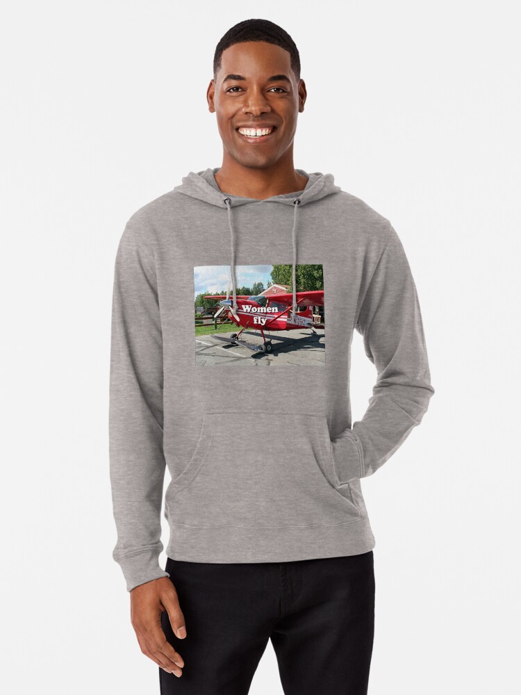 plane red hoodie