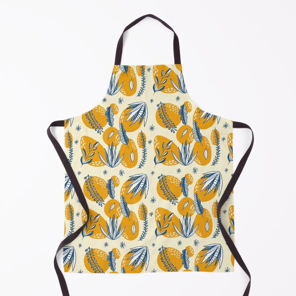 Item preview, Blue and Orange Floral designed and sold by bearsandfoxes.