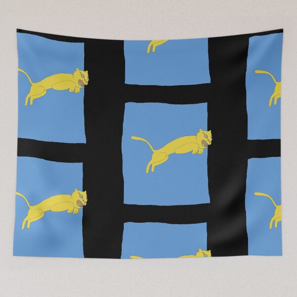 Item preview, Jumping Tiger - Golden, Blue designed and sold by Chubuter.