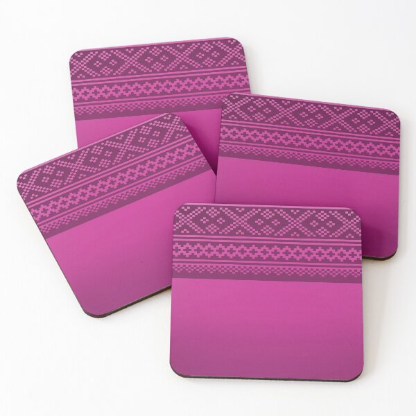 Item preview, norwegian knitting pattern from setesdal in magenta designed and sold by weilertsen.