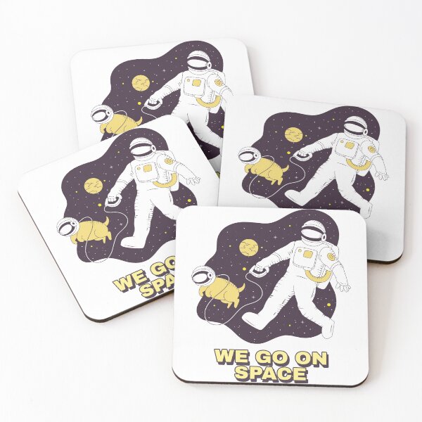 Item preview, Astronaut Space Dog Walking designed and sold by Blok45.