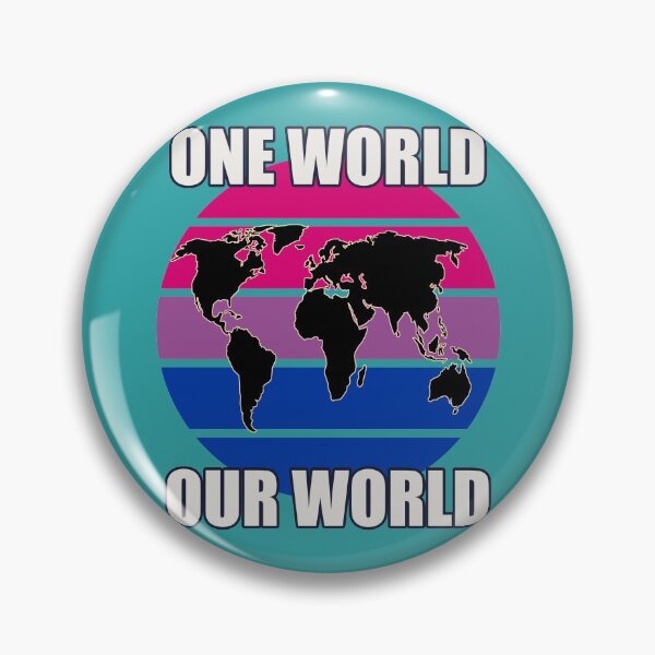 Item preview, One World, Our World - Bisexual Flag Colors designed and sold by HappySchnapper.