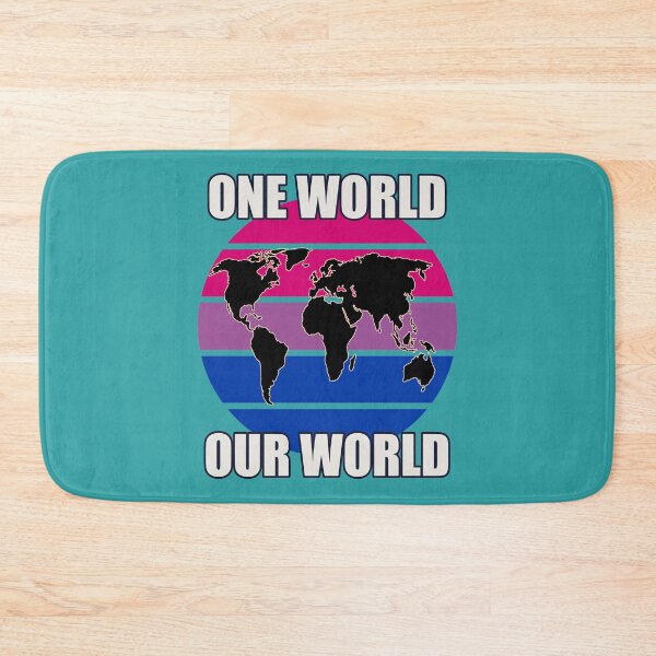 Item preview, One World, Our World - Bisexual Flag Colors designed and sold by HappySchnapper.