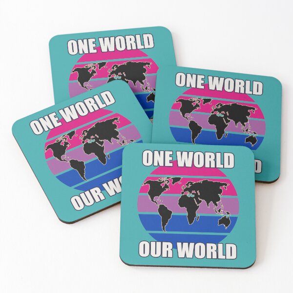 Item preview, One World, Our World - Bisexual Flag Colors designed and sold by HappySchnapper.