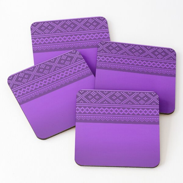 Item preview, norwegian knitting pattern from setesdal in purple designed and sold by weilertsen.