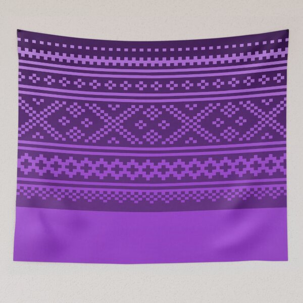Item preview, norwegian knitting pattern from setesdal in purple designed and sold by weilertsen.