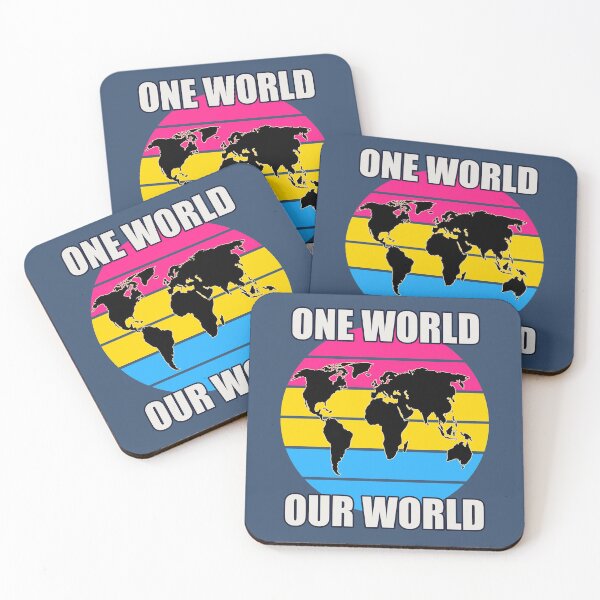Item preview, One World, Our World - Pansexual Flag Colors designed and sold by HappySchnapper.