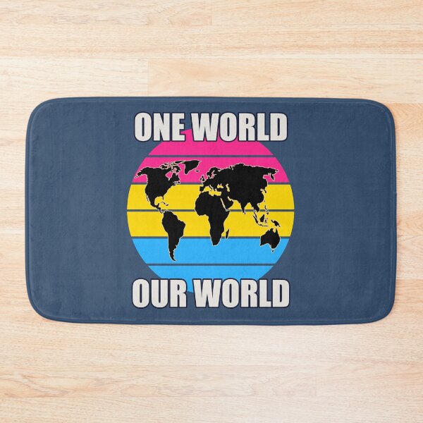 Item preview, One World, Our World - Pansexual Flag Colors designed and sold by HappySchnapper.