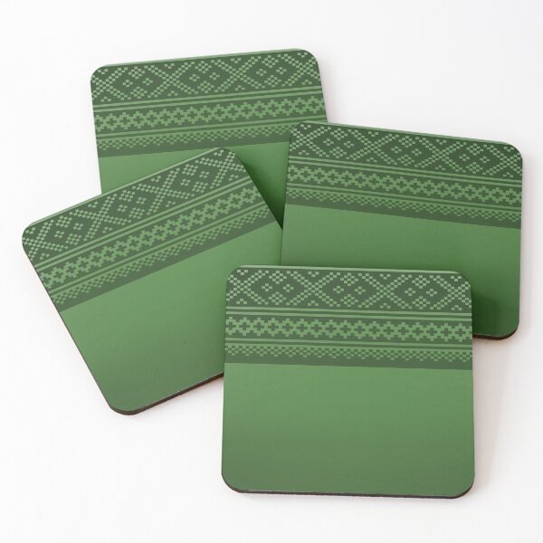 Item preview, norwegian knitting pattern from setesdal in green designed and sold by weilertsen.