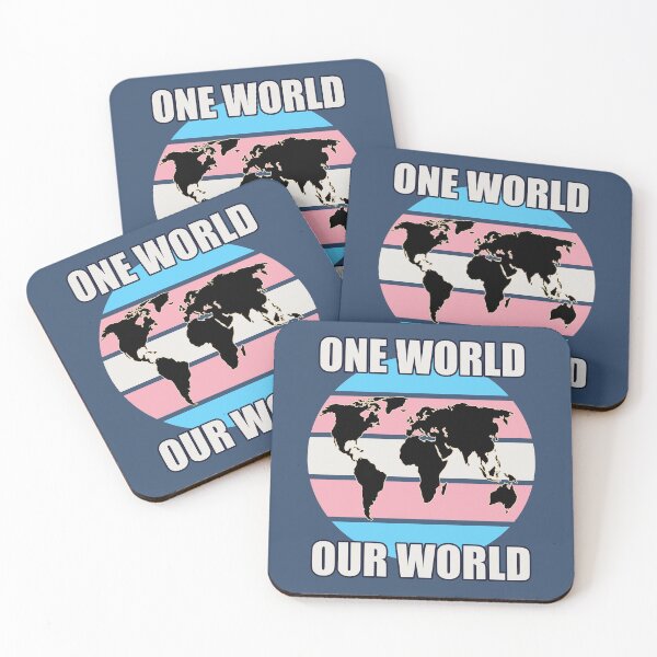 Item preview, One World, Our World - Transgender Flag Colors designed and sold by HappySchnapper.