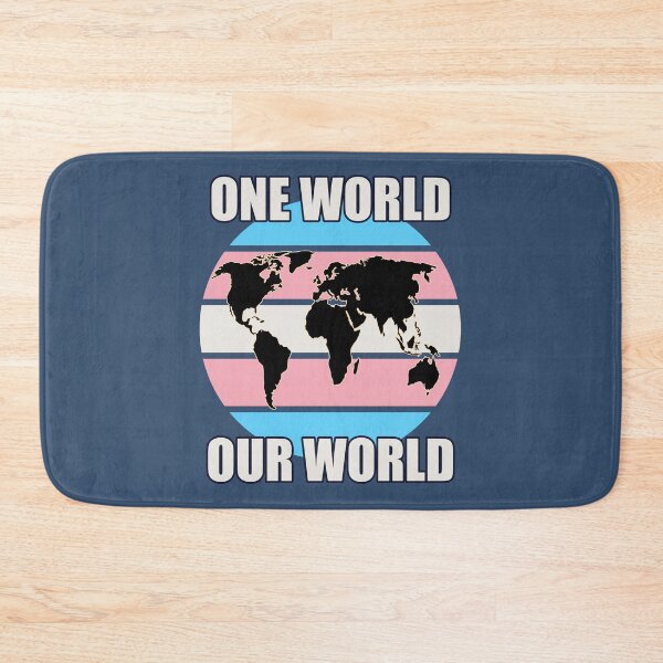 Item preview, One World, Our World - Transgender Flag Colors designed and sold by HappySchnapper.