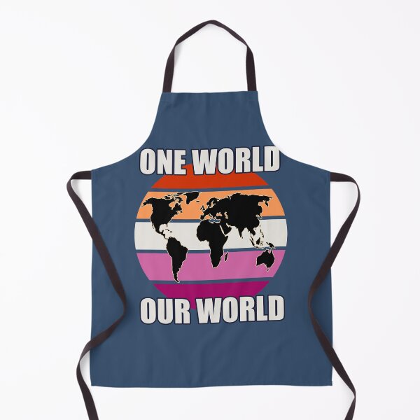Item preview, One World, Our World - Lesbian Flag Colors designed and sold by HappySchnapper.