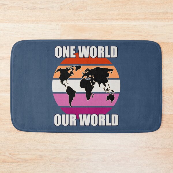 Item preview, One World, Our World - Lesbian Flag Colors designed and sold by HappySchnapper.