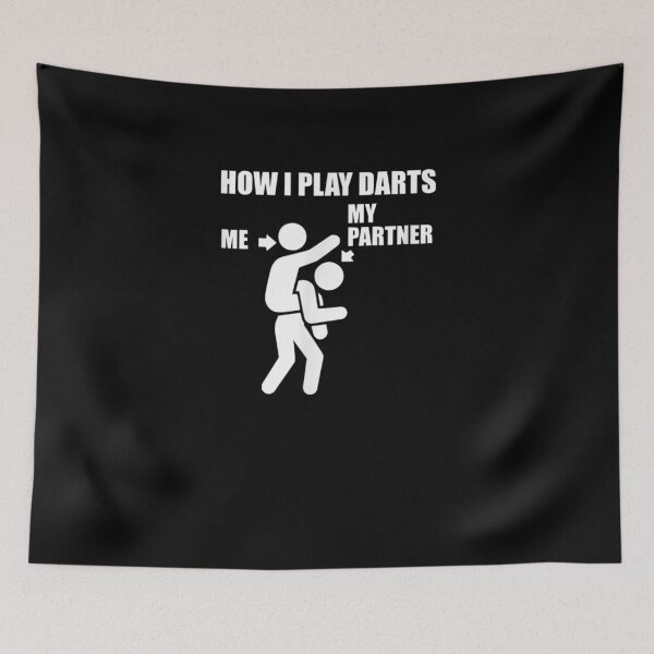 Item preview, Funny How I Play Darts Teammate Dart Tournament Partner Gift  designed and sold by rubysheila.