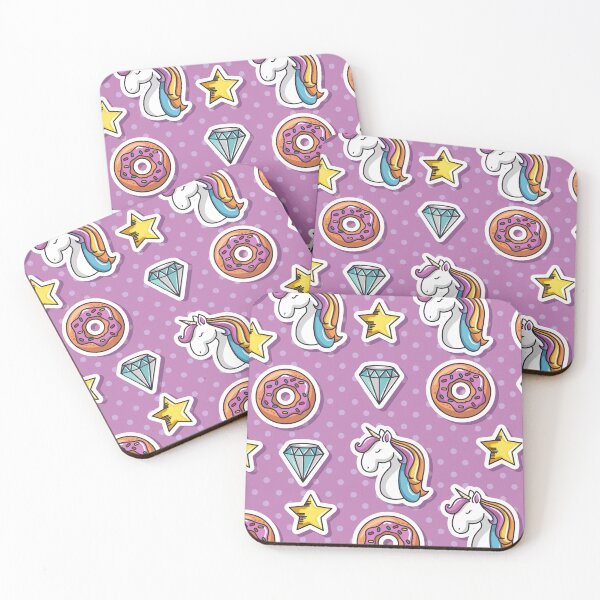 Item preview, Cute Unicorns, Diamonds, Doughnuts and Stars designed and sold by cgroenewald.