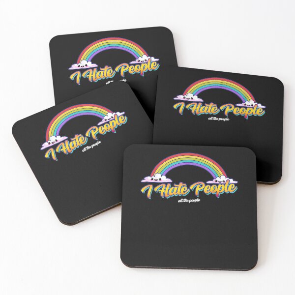 Item preview, I Hate People Rainbow Graphic Gift  designed and sold by rubysheila.